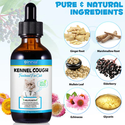 Cough Relief Drops for Cats Throat Soother Dry and Wet Pet Cough 2 Fl Oz Ingredients Formulated to Soothe Pets Irritated Throat
