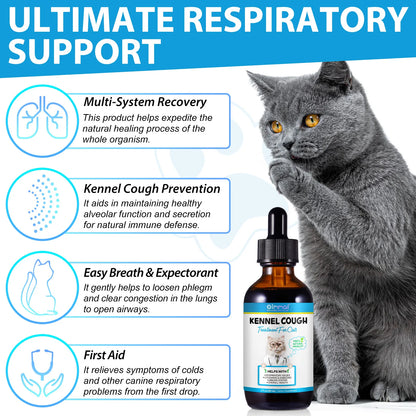 Cough Relief Drops for Cats Throat Soother Dry and Wet Pet Cough 2 Fl Oz Ingredients Formulated to Soothe Pets Irritated Throat