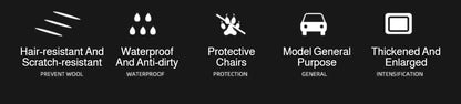 Winter Removable Car Seat Cover Back Seat Extension Dog Pad Waterproof Scratch Proof Nonslip Hammock Rear Seat Cushion for Pet
