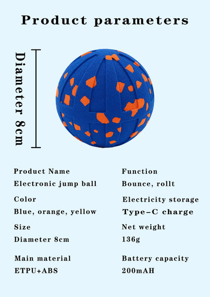 Pet Smart Interactive Ball Bouncing Ball For Dogs Electric Automatic Vibrating Popcorn Gravity Jumping Wear Resistant Foam Ball