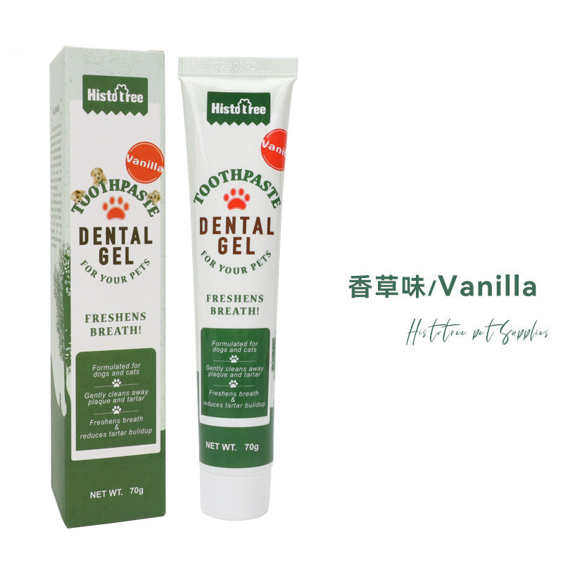 Pet toothpaste dog toothpaste dog oral cleaning products cat toothpaste beef flavored vanilla flavored dog toothpaste