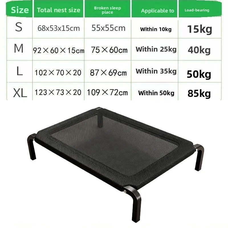 Pet Supplies Foldable Dog Bed All Season Large and Small Dogs Camp Bed Detachable Waable Military Sle Dog House for Summer Use