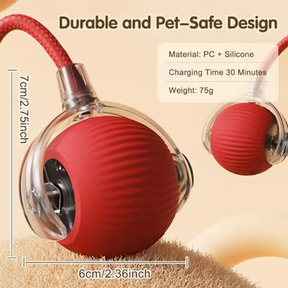 Durable Pet Toys for Dogs And Cats - Teaser Ball with Rope Jumping Ball Thud Toy for Self-Entertainment Pet Supplies