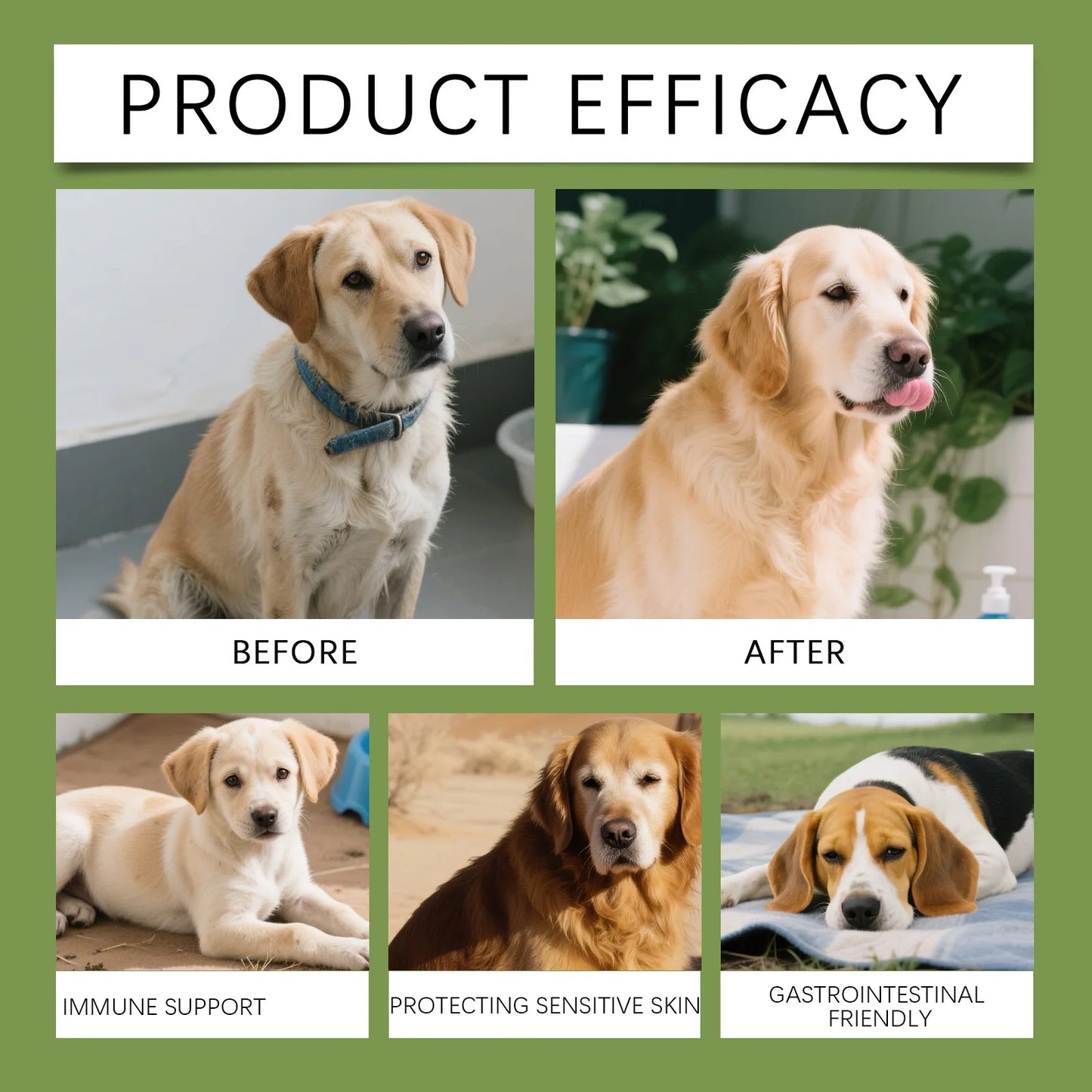 Dog Taurine Powder Easy-To-Mix Support Cognitive Health Enhance Hair Radiance Improve Heart Wellness Pet Nutritional Supplements