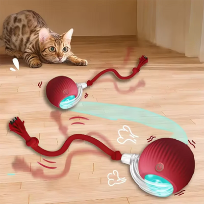 Durable Pet Toys for Dogs And Cats - Teaser Ball with Rope Jumping Ball Thud Toy for Self-Entertainment Pet Supplies