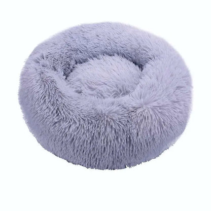 40cm-100cm Round Pet Bed for Large Dog Bed Super Soft Cat Bed Long Plush Dog House for Medium Dog House Winter Warm Sleeping