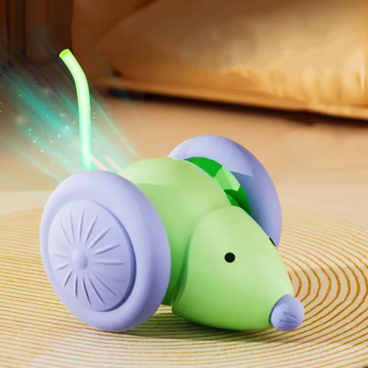 Electric Mouse Car Pet toys Interactive Cat Toy Rechargeable Automatic Teaser with Intelligent Obstacle Avoidance Pet Products
