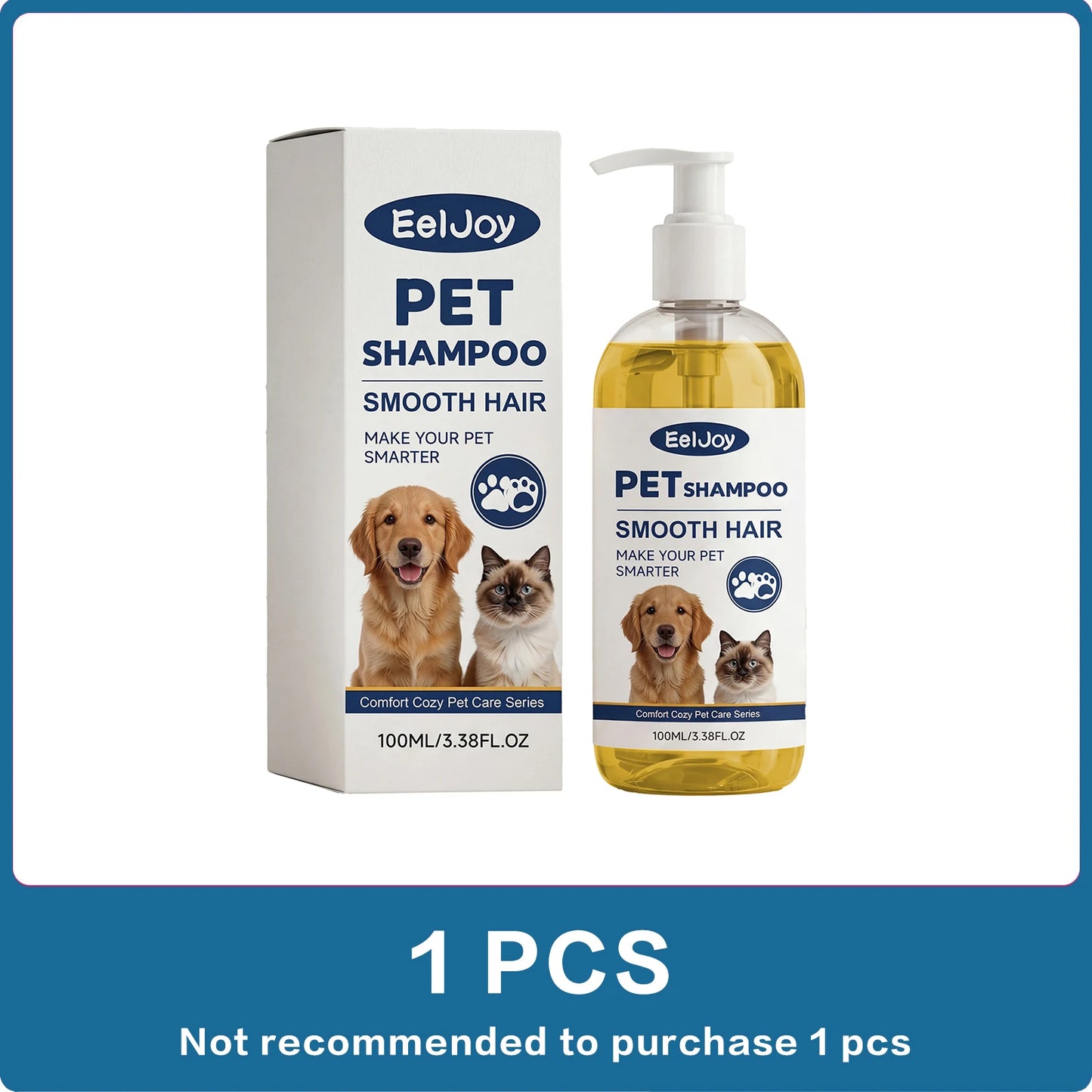 Natural Coconut Oil Pet Shampoo Gentle Fur Cleansing Wash Smooth Coat Care for Dog Cat Deep Moisturizing Daily Grooming Supplies