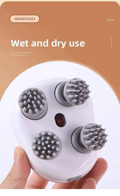 Electric Cat Massager Head Massager Health Care Relax Shoulder Neck Deep Tissue Scalp Kneading Vibrating Device Pet Supplies