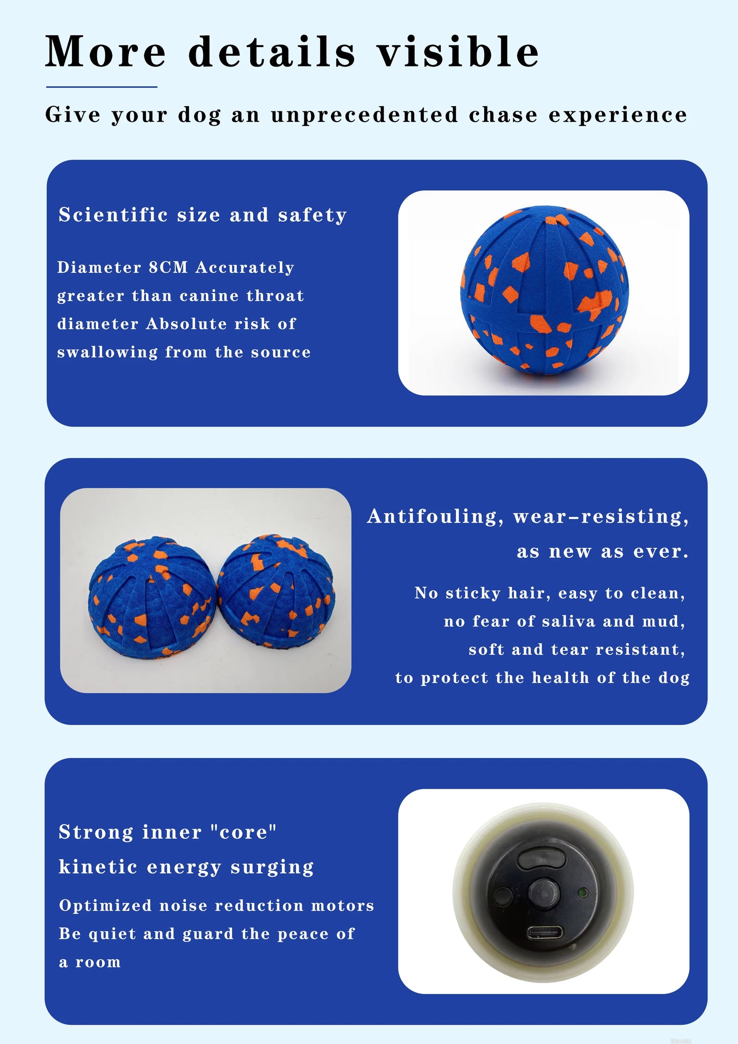 Pet Smart Interactive Ball Bouncing Ball For Dogs Electric Automatic Vibrating Popcorn Gravity Jumping Wear Resistant Foam Ball