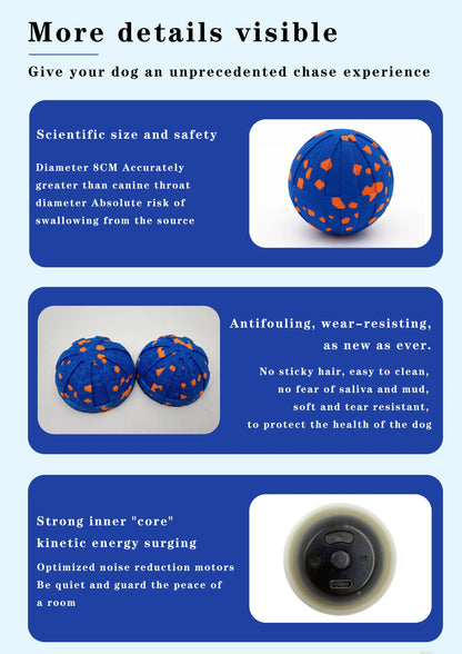 Pet Smart Interactive Ball Bouncing Ball For Dogs Electric Automatic Vibrating Popcorn Gravity Jumping Wear Resistant Foam Ball