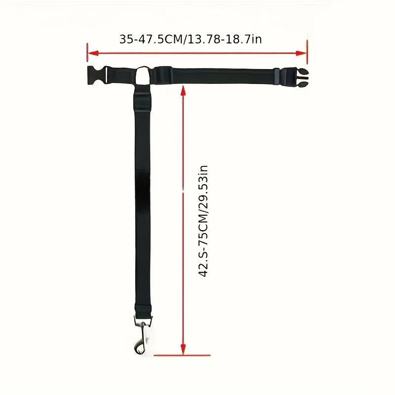 1pc Pet Car Seat Belt Adjustable Leash, Durable Nylon Material, Suitable for Small and Medium Dogs, Pet In-Car Seat Travel