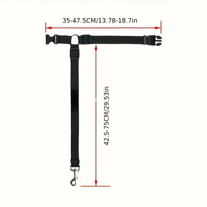 1pc Pet Car Seat Belt Adjustable Leash, Durable Nylon Material, Suitable for Small and Medium Dogs, Pet In-Car Seat Travel