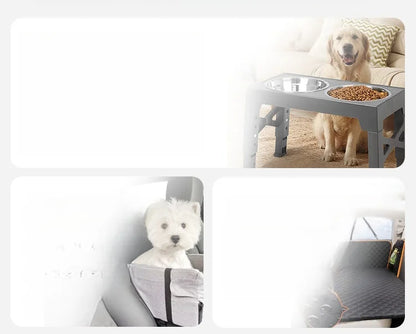 Front Seat Removable And Washable Car Dog Bed, Portable Pet Car Mat For Outdoor Use, Car Travel Safety seat, Center Console,