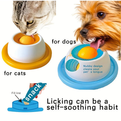 Dog Cat Licking Mat with Suction Cups Slow Feeder Interactive Toy for Yogurt Anti-Spill Bite Resistant Silicone Licking Mat