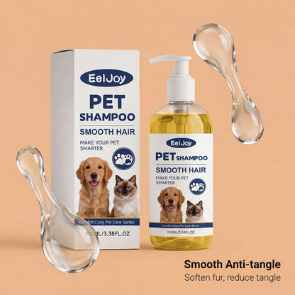 Natural Coconut Oil Pet Shampoo Gentle Fur Cleansing Wash Smooth Coat Care for Dog Cat Deep Moisturizing Daily Grooming Supplies
