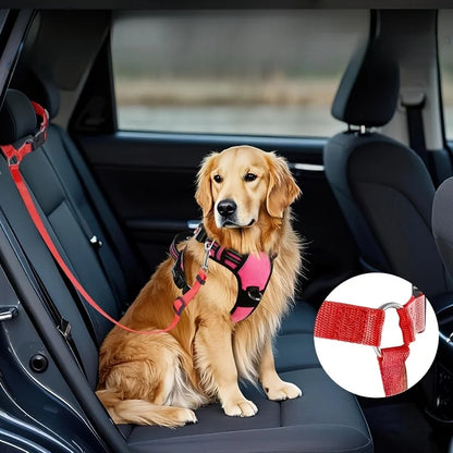 1pc Pet Car Seat Belt Adjustable Leash, Durable Nylon Material, Suitable for Small and Medium Dogs, Pet In-Car Seat Travel