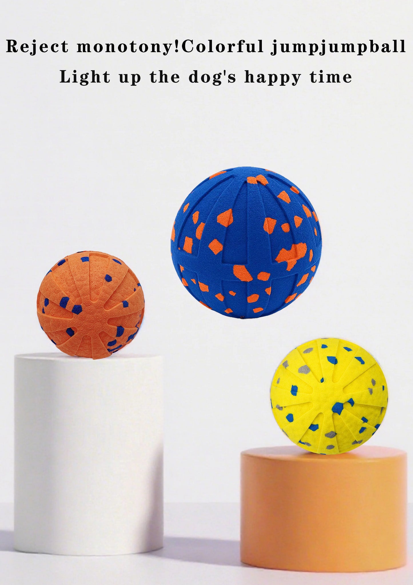 Pet Smart Interactive Ball Bouncing Ball For Dogs Electric Automatic Vibrating Popcorn Gravity Jumping Wear Resistant Foam Ball
