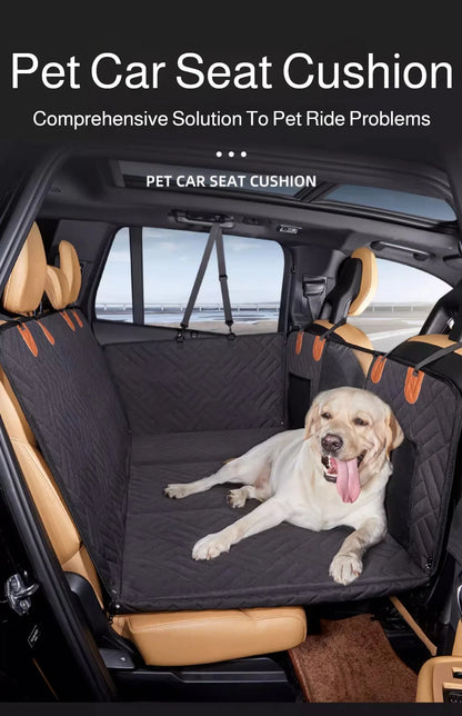 Winter Removable Car Seat Cover Back Seat Extension Dog Pad Waterproof Scratch Proof Nonslip Hammock Rear Seat Cushion for Pet
