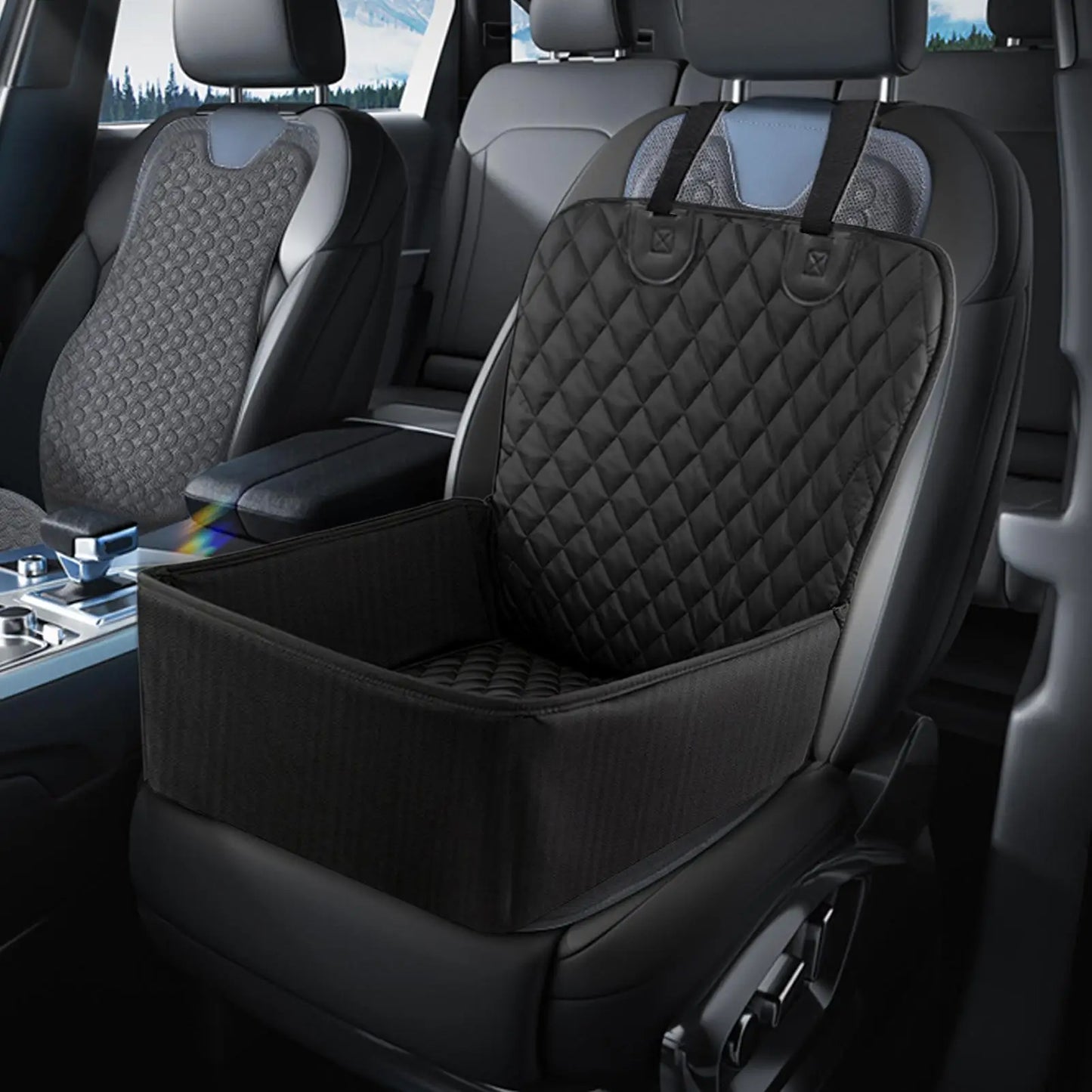 For SUV Car Seat for Dogs Large Waterproof Carseat for Dogs Easy Clean Booster Cushion Carrier Cover for Bed Suv Truck Backseat