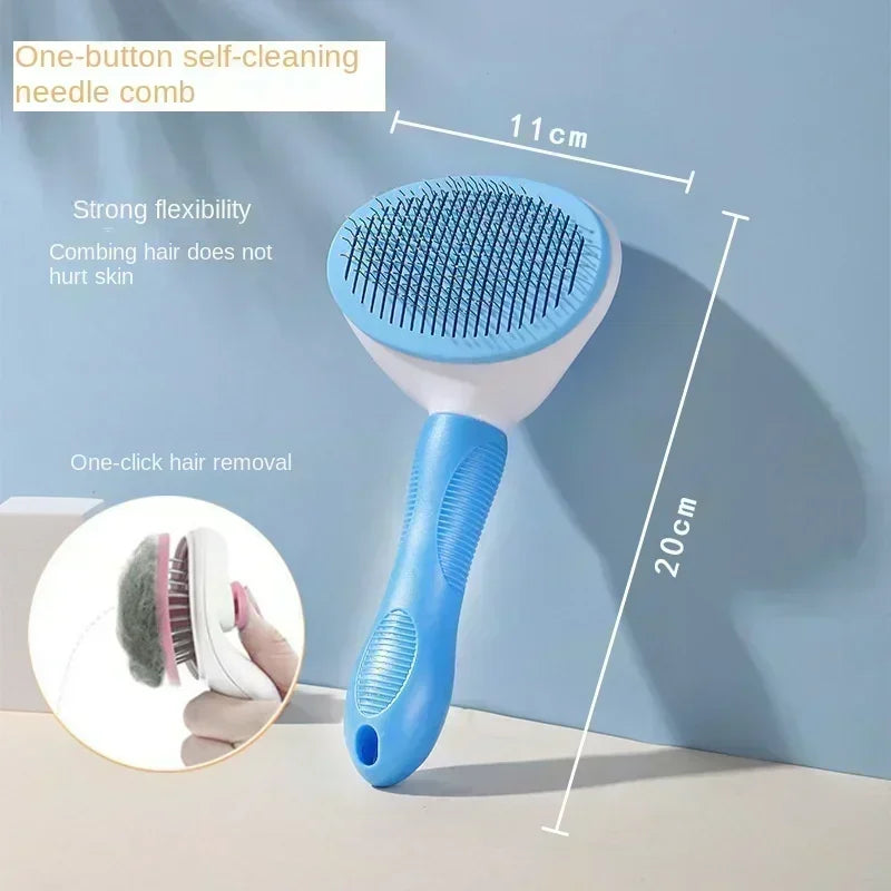 For Cat Accessories Dog Grooming Equipment Cats Products Non-slip Beauty Brush Pet Hair Removal Comb Things Supplies Home Garden
