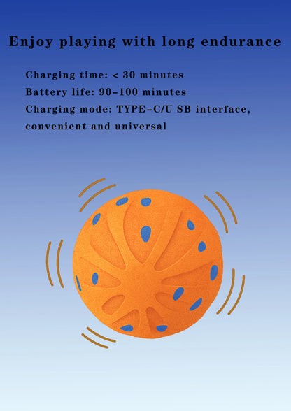 Pet Smart Interactive Ball Bouncing Ball For Dogs Electric Automatic Vibrating Popcorn Gravity Jumping Wear Resistant Foam Ball