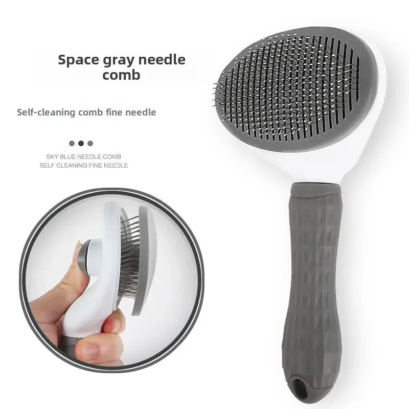 For Cat Accessories Dog Grooming Equipment Cats Products Non-slip Beauty Brush Pet Hair Removal Comb Things Supplies Home Garden