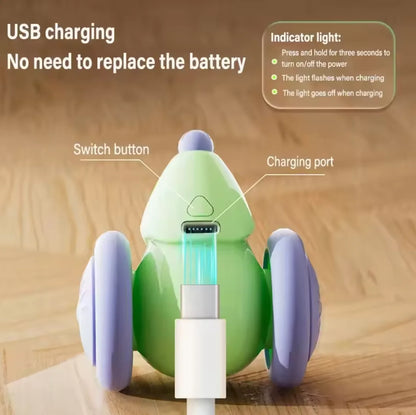 Electric Mouse Car Pet toys Interactive Cat Toy Rechargeable Automatic Teaser with Intelligent Obstacle Avoidance Pet Products