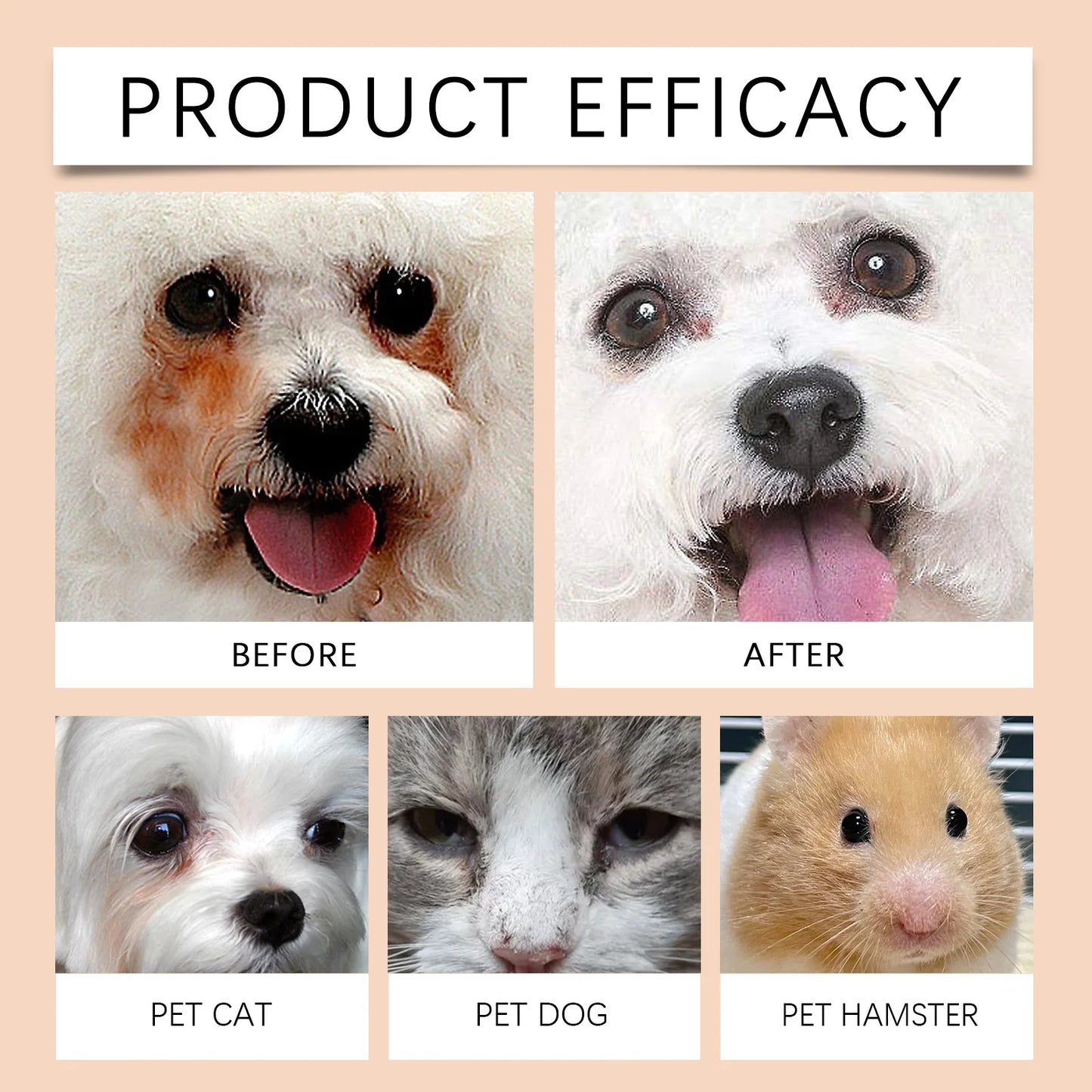 YEGBONG Pet Tear Stain Cleansing Balm Gentle Formula Non-Irritating Removes Dirt Debris for Dogs Cats Daily Eye Care