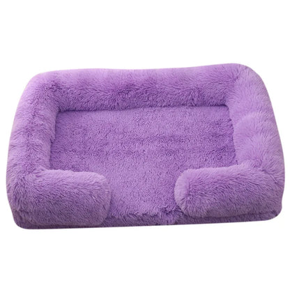 Dog Bed Dog Plush Pet Bed Winter Thickened Pad Dog Sleeping Bed Sofa Removable Pad Dog Small Large Dog square kennel