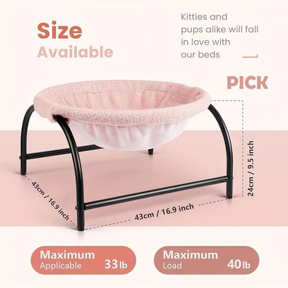Pet Cat Bed Deep Sleep Nest Elevated Moisture-proof Breathable Removable Washable Pet Hammock for Dog Cat Soft & Warm in Winter