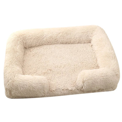 Dog Bed Dog Plush Pet Bed Winter Thickened Pad Dog Sleeping Bed Sofa Removable Pad Dog Small Large Dog square kennel