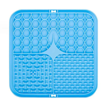 Pet Lick Silicone Mat Pet Slow Food Plate Dog Bathing Distraction Silicone Dog Sucker Food Training Dog Feeder Supplies for Dogs