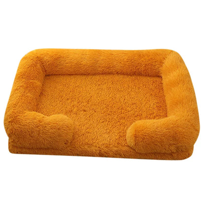 Dog Bed Dog Plush Pet Bed Winter Thickened Pad Dog Sleeping Bed Sofa Removable Pad Dog Small Large Dog square kennel