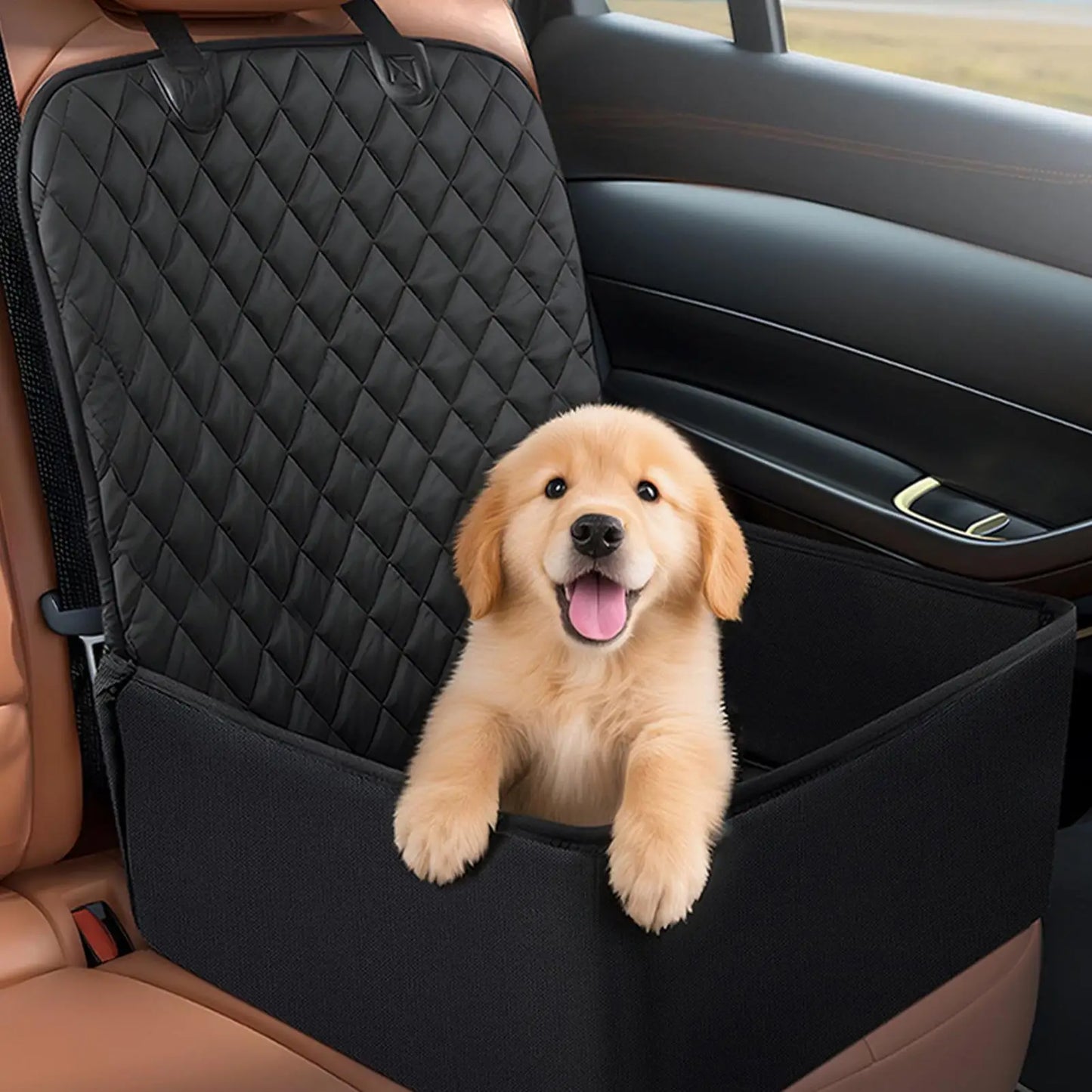 For SUV Car Seat for Dogs Large Waterproof Carseat for Dogs Easy Clean Booster Cushion Carrier Cover for Bed Suv Truck Backseat
