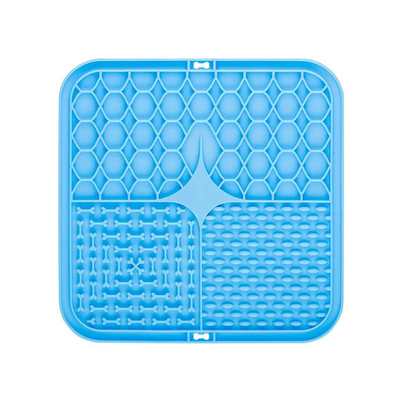 Pet Lick Silicone Mat for Dogs Pet Slow Food Plate Dog Bathing Distraction Silicone Dog Sucker Food Training Dog Feeder Supplies