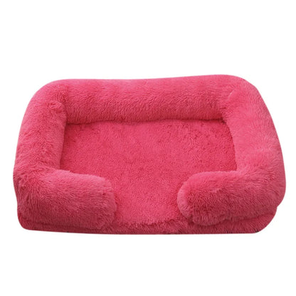 Dog Bed Dog Plush Pet Bed Winter Thickened Pad Dog Sleeping Bed Sofa Removable Pad Dog Small Large Dog square kennel