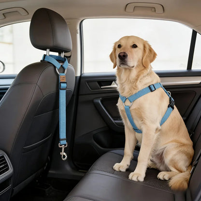 1pc Pet Car Seat Belt Adjustable Leash, Durable Nylon Material, Suitable for Small and Medium Dogs, Pet In-Car Seat Travel