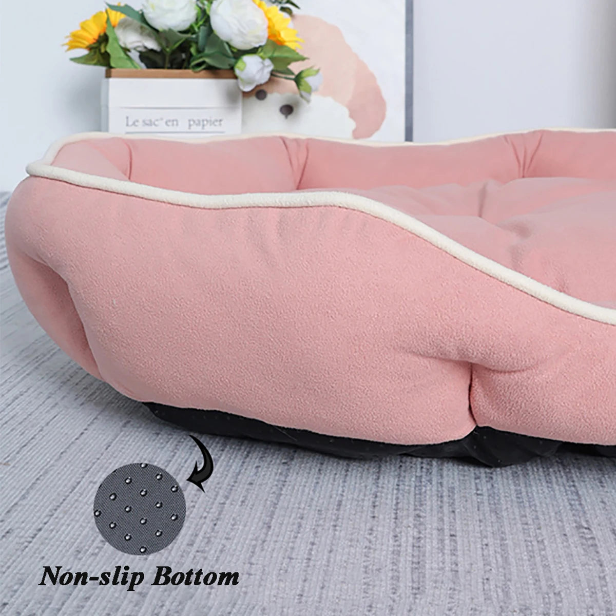 B-Square All Seasons Small Dog Bed Anti-slip Sleeping Cat Bed Breathable Soft Dog Bed for Medium Dog Cushion Pet Bed for Cat