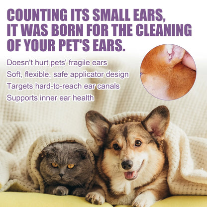 Cat Dog Ear Cleaner Pet Ear Wash Ear Drops Cleaning Control Yeast Mites Removes Ear Mites Scientific Formula Pet Supplies