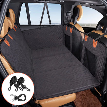 Winter Removable Car Seat Cover Back Seat Extension Dog Pad Waterproof Scratch Proof Nonslip Hammock Rear Seat Cushion for Pet